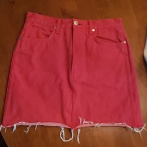 Red skirt